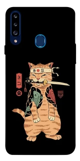 Чехол на Samsung Galaxy A20s Кот-самурай фото 1 из 1