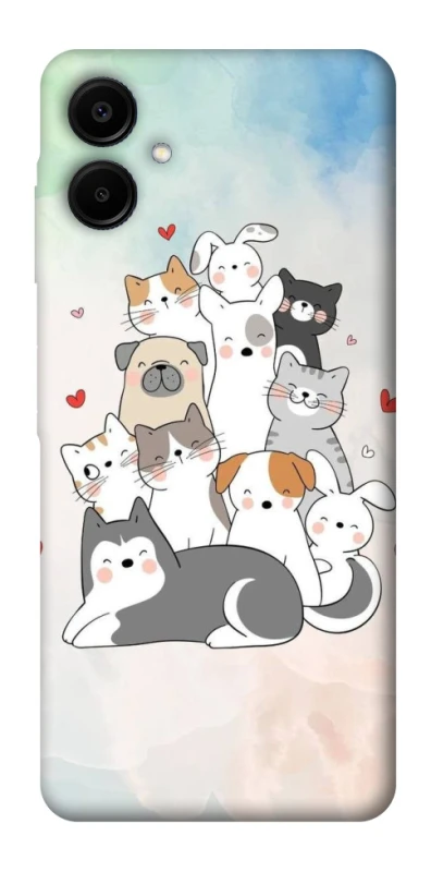 Чохол на Samsung Galaxy A06 Funny Pets ver.2 фото 1 з 1
