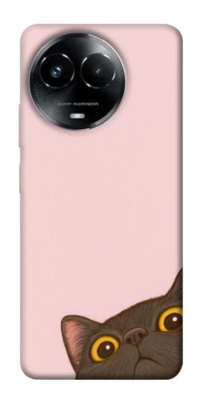 Чохол на Realme C67 4G Peeping cat фото 1 з 1