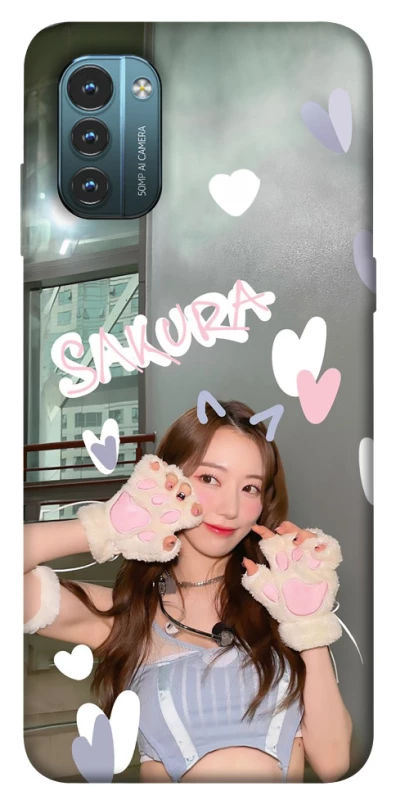 Чехол на Nokia G21 Sakura - LE SSERAFIM фото 1 из 1