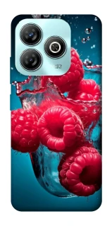 Чехол на ZTE Blade A75 4G Малинка в воде фото 1 из 1