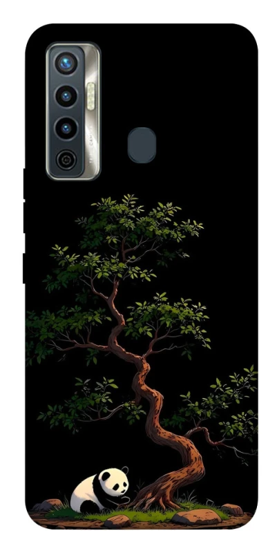 Чехол на TECNO Camon 17 Panda and tree фото 1 из 1