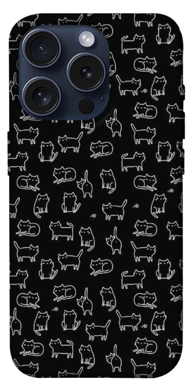 Чохол на Apple iPhone 15 Pro (6.1") Black Cats фото 1 з 1