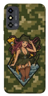 Чохол на ZTE Blade A53 Military Waifu фото 1 з 1