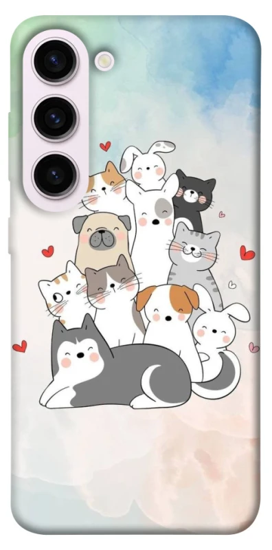 Чохол на Samsung Galaxy S23+ Funny Pets ver.2 фото 1 з 1