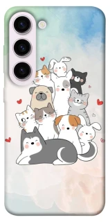 Чохол на Samsung Galaxy S23+ Funny Pets ver.2 фото 1 з 1