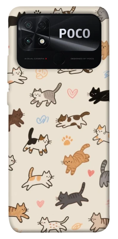 Чохол на Xiaomi Poco C40 Cat style ver.2 фото 1 з 1