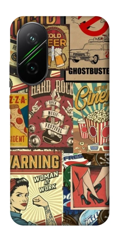 Чохол на Xiaomi Poco F7 Retro collage ver.2 фото 1 з 1