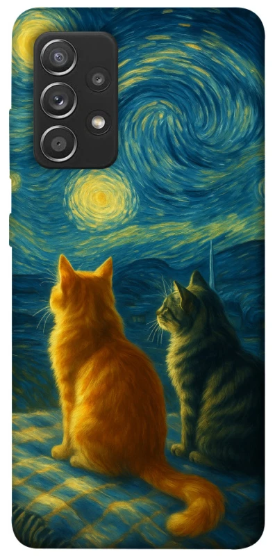 Чохол на Samsung Galaxy A52 4G / A52 5G Cats under the stars фото 1 з 1