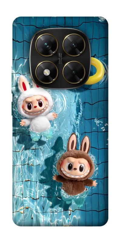 Чохол на Xiaomi Poco X7 Labubu in the pool фото 1 з 1