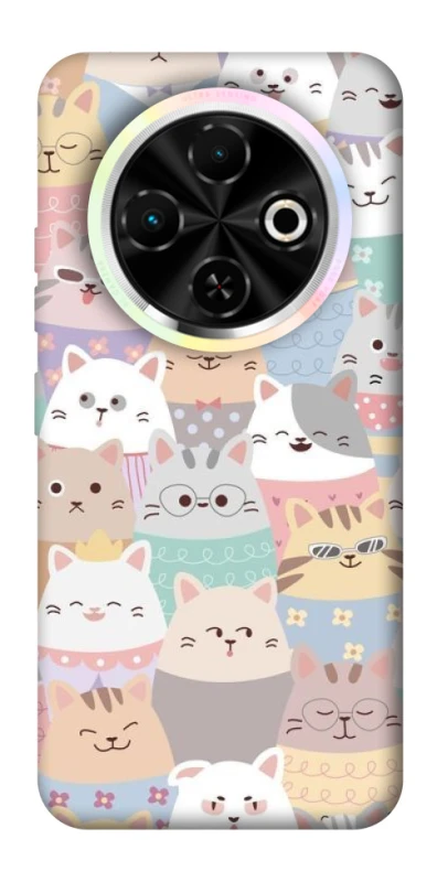 Чохол на TECNO Spark 30C Funny Kittens ver.2 фото 1 з 1