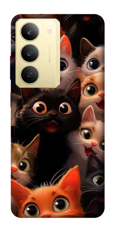 Чехол на Realme 14x happy cats фото 1 из 1