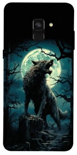 Чохол на Samsung A530 Galaxy A8 (2018) Вовк під місяцем фото 1 з 1