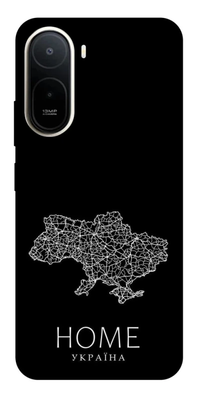 Чехол на Xiaomi Redmi A7 Pro 4G Ukraine black map фото 1 из 2
