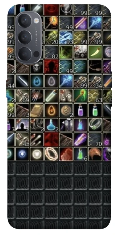 Чехол на Oppo Reno 4 Inventory menu ver.2 фото 1 из 1