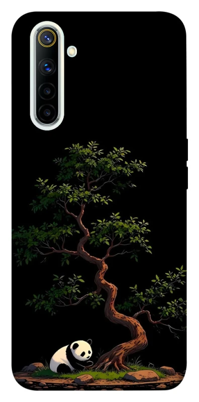 Чохол на Realme 6 Panda and tree фото 1 з 1
