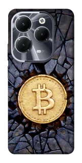 Чехол на Infinix Hot 40 Bitcoin cracks фото 1 из 1