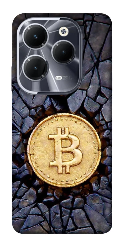 Чохол на Infinix Hot 40 Pro Bitcoin cracks фото 1 з 1