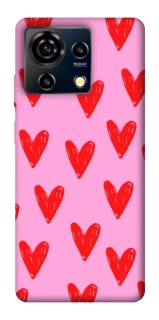 Чехол на ZTE Blade V50 Vita Red hearts 2 фото 1 из 1