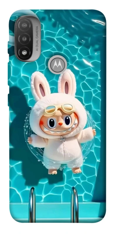 Чохол на Motorola Moto E20 Labubu in the pool ver.2 фото 1 з 1