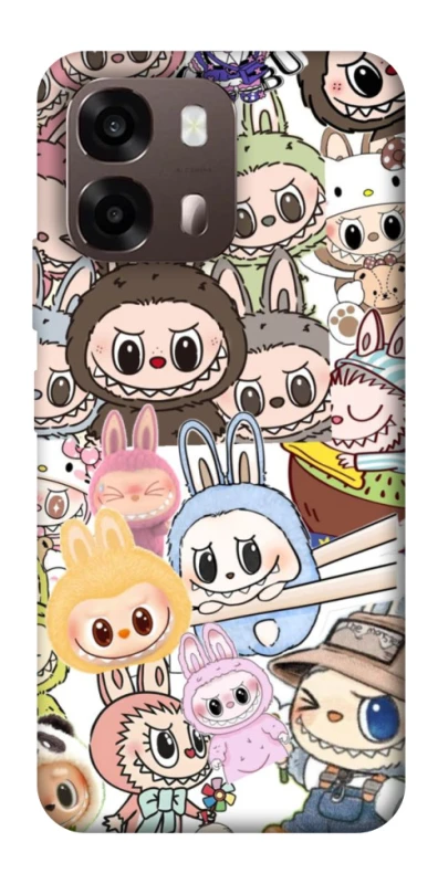 Чехол на Oppo A6 All Labubus фото 2 из 2