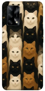 Чохол на Oppo A74 4G Colorful Cat Collage фото 1 з 1