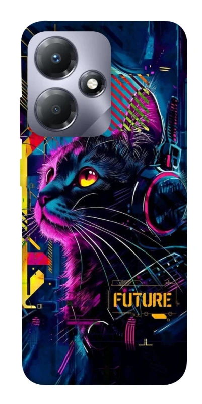Чехол на Infinix Hot 30 Play Cyber Cat v2 фото 1 из 1
