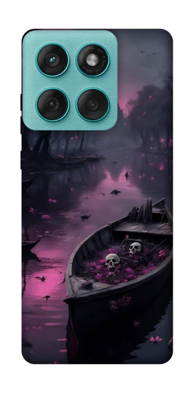 Чехол на Motorola Edge 60 Fusion Boat and flamingo фото 1 из 1