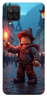 Чохол на Samsung Galaxy A12 Roblox Fire Logo Blue Flames фото 1 з 1