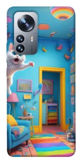 Чохол на Xiaomi 12 / 12X crazy cat фото 1 з 1