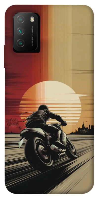 Чехол на Xiaomi Poco M3 Motorcycle фото 1 из 1