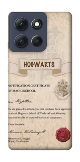 Чохол на Motorola Moto G86 Power The Hogwarts acceptance letter фото 1 з 1