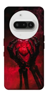 Чехол на Nothing Phone (3a) Heart in the hands of a skeleton фото 1 из 1