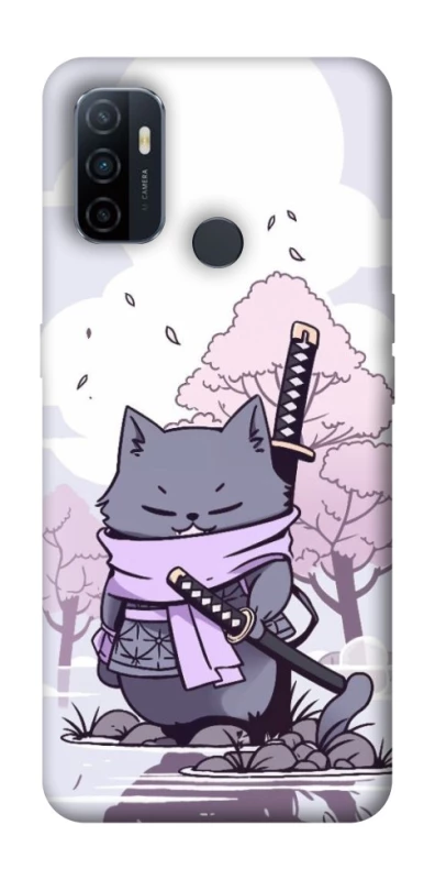 Чохол на Oppo A53 / A32 / A33 Samurai cat фото 1 з 1