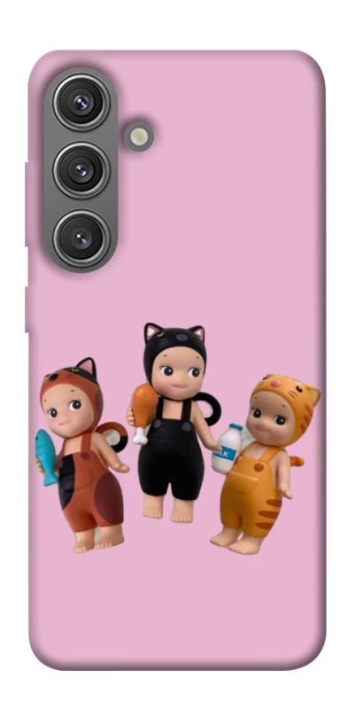 Чохол на Samsung Galaxy S24 Cat Cafe Trio фото 1 з 1