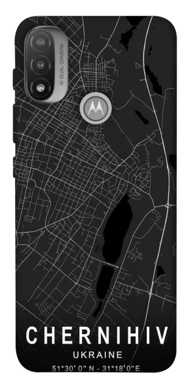 Чохол на Motorola Moto E20 Chernihiv map фото 1 з 1