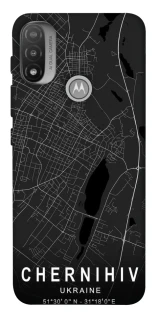 Чохол на Motorola Moto E20 Chernihiv map фото 1 з 1