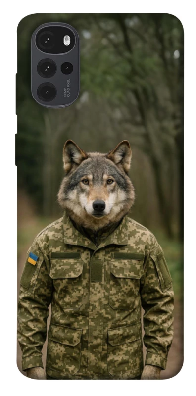 Чехол на Motorola Moto G22 Волк защитник фото 1 из 1