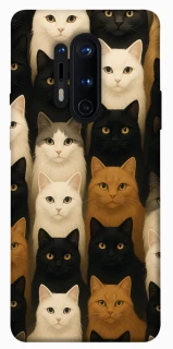 Чехол на OnePlus 8 Pro Colorful Cat Collage фото 1 из 1