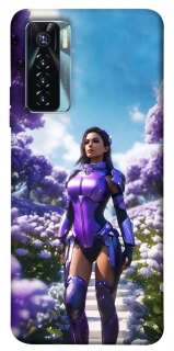 Чехол на TECNO Camon 17 Pro Cyber space girl ver.4 фото 1 из 1