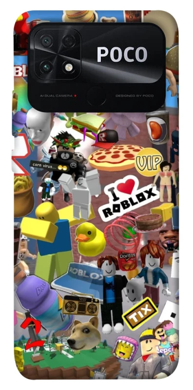 Чохол на Xiaomi Poco C40 Roblox collage ver.5 фото 1 з 1