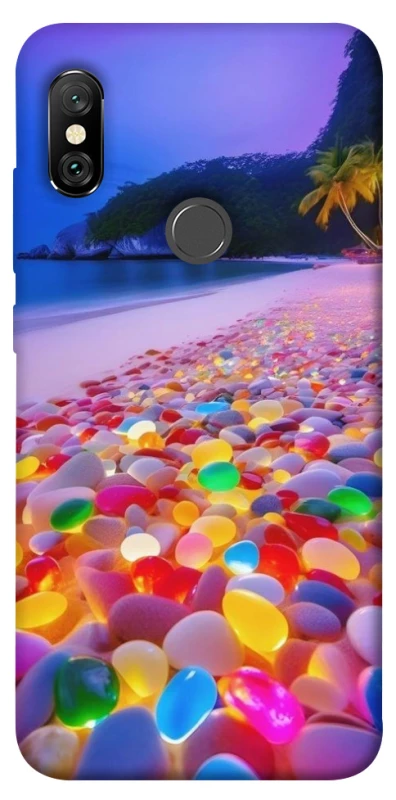 Чохол на Xiaomi Redmi Note 6 Pro Каміння світиться на березі фото 1 з 1