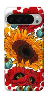 Чохол на Google Pixel 9 Pro XL Соняшники та маки фото 1 з 1
