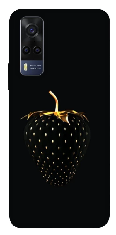 Чохол на Vivo Y53s Чорна полуниця фото 1 з 1