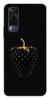 Чохол на Vivo Y53s Чорна полуниця фото 1 з 1