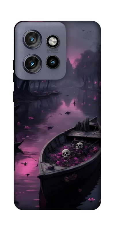 Чехол на Motorola Edge 50 Neo Boat and flamingo фото 1 из 1