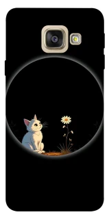 Чехол на Samsung A520 Galaxy A5 (2017) Cat and flower фото 1 из 1