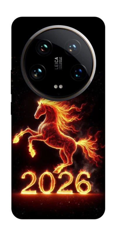 Чохол на Xiaomi 14 Ultra Red Fire Horse ver.1 фото 1 з 1
