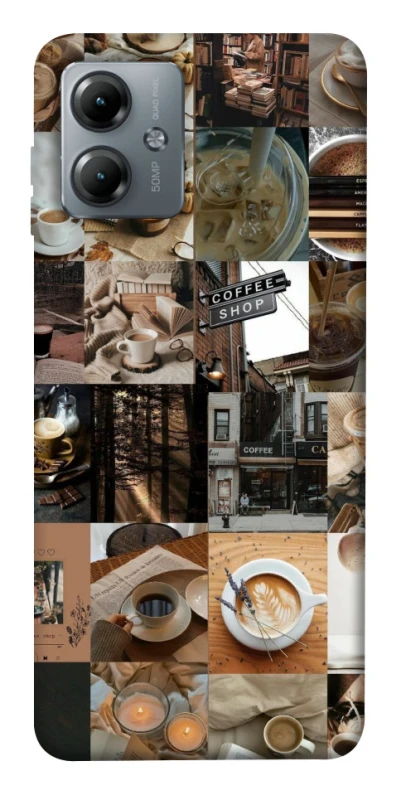 Чохол на Motorola Moto G14 Coffee collage ver.3 фото 1 з 1
