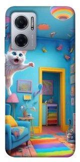 Чохол на Xiaomi Redmi Note 11E crazy cat фото 1 з 1